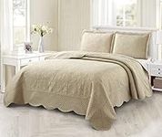 BOREA Quilts for Queen Bed Beige Be