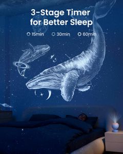 POCOCO Galaxy Star Projector Night Light – 2 Discs, Pink, Home Planetarium