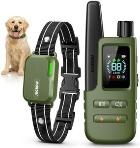 Jugbow Dog Training Collar - 4500FT Training Collar for 10-120lbs Small Medium Large Dogs, IPX7 Waterproof Rechargeable E-Collar with Beep (1-8), Vibration(1-16), Safe Static(1-99)