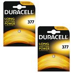 2 x Duracell 377 1.5 V Silver Oxide Watch Battery Batteries SR626SW AG4 626 D377