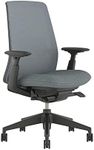 Haworth Soji Office Chair with Ergonomic Adjustments and Lumbar Support, Flexible Mesh Back (Mist)