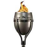 Tiki Brand 1118035 Island King Lanai Garden Torch, Silver