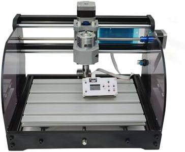 CNC L-as-er Engraving Machine, DIY Router Kit, Upgraded 3-Axis Engraving All-Metal Milling Mini Machine, with Offline Controller, 300 x 180 x 45mm Large Area