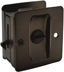 Designers Impressions Oil Rubbed Bronze Pocket Door Privacy Lock : 53843