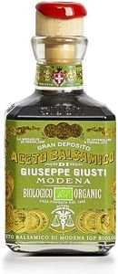 Giusti Organic Balsamic Vinegar of Modena IGP – 3 Gold Medals Gourmet Aceto Balsamico di Modena, Rich Flavor for Salads, Marinades, Cheese & Finishing, Made in Italy – 8.45 fl oz (250 ml) - Pack of 1