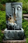 EXPLEASIA Buddha Face Wall Water Fountain for Home, Office, Garden | Housewarming Gift| with Maintenance Kit| Home Decor Water Fountain, Buddha Water Fountain (Dusty Grey) (83.8H X53.3L X38 CM)