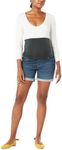 Signature by Levi Strauss & Co. Gold Label Women's Maternity 5" Short, (New) Night Out, Medium