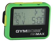 Gymboss miniMAX Interval Timer and Stopwatch - GREEN / YELLOW SOFTCOAT