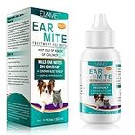 Ear Care For Dogs,Ear Cleaner For Dogs Provides Relief For Yeast Infection,Ear Mite Treatment For Pets Offers Relief For Pets Suffering From Ear Mites&Built-Up Wax And Dirt.For Puppy,Cats And Dogs