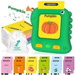 Upgraded 234 English Words Talking Flashcards, Interactive Pocket Speech Educational Learning Toys Birthday Gifts Toys for Toddler Boys Girls 2 3 4 Year Old