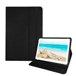 Fastway Flip Case Cover with Stand for I Kall N10 (10.1) with Wi-Fi+4G Tablet (Black)