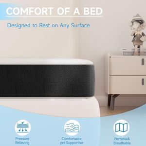 wowttrelax Folding Double Mattress – 135x190 cm Portable Bed