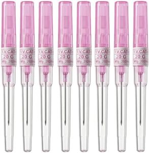 DJCIW 8PCS 20G Catheter Piercing Needles，Stainless Steel Hollow Piercing Needles for Ear Nose Lip Tongue Belly Cartilage Piercing Kit Piercing Tool