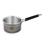 Kanshita's Rasoiware Aluminium Tea pan/Saucepan/Chaidan/Milk pan,1 litre, Silver