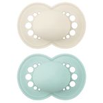 MAM Original Matte Pacifier (2 pack, 1 Sterilizing Pacifier Case), Pacifiers 6 Plus Months, Unisex Baby Pacifier, Best Pacifiers for Breastfed Babies, Sterilizing Storage Case