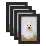 4 Pack Picture Frame, 6x4 Photo Frames Tabletop and Wall Mounting Picture Frames Small Frame with Plexiglass Window for Portrait Photo Landscape