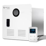 AMZCHEF RV Tankless Water Heater, 65,000 BTU Gas Propane Water Heater 12V, CSA Certificated, 15 inch Door and Remote Controller, 3.9 GPM Instant Water Heater, 9800FT Endless Hot Water for RV, White