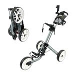 IZZO Golf EZ-Roll 3 Wheel Push Cart - Golf 3 Wheel Push cart