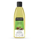 Soulflower Organic Castor Hair Oil 225ml | Cold-Pressed & Clinically Proven for Hair Growth | Stronger Hair, Skin Hydration & Nail Care | 100% Pure & Natural | No Mineral Oil or Parabens