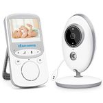 MYPIN Baby Monitor, 2.4" LCD Screen Video Baby Monitors with Camera and Night Vision Baby Camera Monitor Two-Way Talk Temperature Monitoring Lullaby