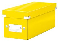 Leitz CD Storage Box, Yellow, Click and Store Range, 60410016