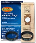 EnviroCare Replacement Micro Filtration Vacuum Cleaner Dust Bags Designed to fit All Kirby Generation and Sentria Models 9 Pack, Plus 2 Belts