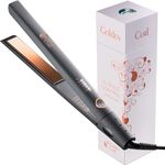 Golden Curl Hair Straightener Flat 