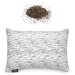 PineTales, Organic Buckwheat Travel/Kids Size Pillow with Designer Bamboo Pillowcase - Made in Phoenix, AZ, Travel/Kids Size (10" x 14")