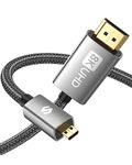 Silkland Micro HDMI to HDMI 2.1 Cable 6.6FT [8K@60Hz, 4K@120Hz] Micro HDMI Adapter Supports Ethernet 3D HDR eARC, Compatible with G8, G9 OLED, GoPro Hero 9/8/7/6/5, Raspberry Pi 4, Camera A6300 A6400