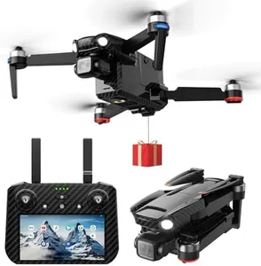 Bingchat NewUpgraded Drones with Camera for Adults 4K, 3 Axis Gimbal Drone with Payload Release, Touch Screen Tablet Controller without Obstacle Avoidance, 5 Miles, 82 Minutes Long Battery, Time-lapse, Follow Me/Car, Carbon Fiber Feature Gift Drone