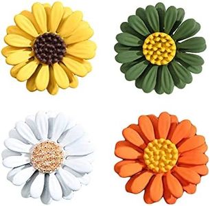 Weenkeey 4 PCS chrysanthème broche tournesol broche de sécurité Mini chrysanthème broche mariage collier revers broche robe chemise Blazer Badge