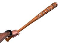 FOAM BLOODY BASEBALL BAT with Barbed Wire, Actual Size 81cm, Realistic, Fancy Dress Accessories, Movie Prop