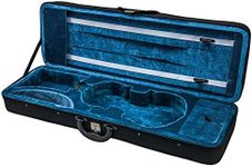 SKY 4/4 Full Size Violin Oblong Case Lightweight with Hygrometer Black/Blue