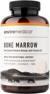 Enviromedica Freeze-Dried Bone Marrow Complex with Cartilage and MCHA Whole Bone from Grass-Fed Pastured New Zealand Bovine (120ct)