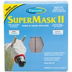 Farnam SuperMask II Classic Horse Fly Mask with Ears, Arabian Size, Assorted