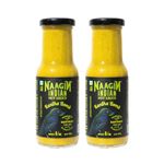 NAAGIN Indian Hot Sauce – Kantha Bomb (Pack Of Two, 230gm Each) | Medium Spicy | Green Hot Sauce | Made with Fresh Vegetables & Premium Kanthari Chillies (Birds Eye Chillies) | 100% Vegan | No Artificial Colours/Flavours | Perfect as a Condiment, Cooking Sauce or Marinade | Proudly Made in India