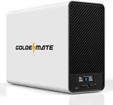 GOLDENMATE 1500VA/1200W Lithium UPS Battery Backup and Surge Protector, Backup Battery Power Supply with LiFePO4 Batteries(296Wh), AVR, Line Interactive Sinewave UPS System, 8 Outlets, LCD Display