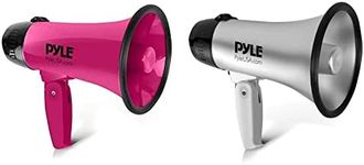 Pyle Silver Megaphone Speaker Siren