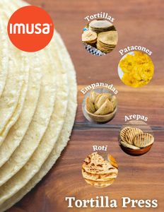 IMUSA 8-Inch Cast Iron Tortilla Press – Homemade Flatbread Maker