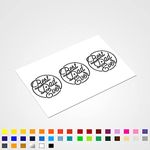 3X Best Dad Ever Vinyl Decal Stickers, Fathers Day Gift, Dad Birthday Card Gift Idea, Stickers for Mug Cup Gift Box, 70mm