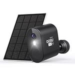 2K Security Cameras Wireless Outdoor, aosu Camera Surveillance Exterieur Solar Powered Battery Camera with Spotlight & Siren, 166° Ultra Wide Angle, No Monthly Fee, Work with Alexa & Google Assistant