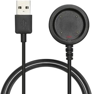 kwmobile USB Cable Charger Compatible with Polar Vantage V / V2 / Vantage M/Ignite/Ignite 2 / Grit X Pro/Grit X Cable - Charging Chord for Smart Watch - Black