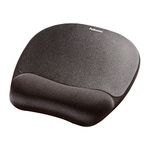 Fellowes Memory Foam Mouse Mat with Wrist Support - Ergonomic Mouse Pad for Computer Laptop - Black