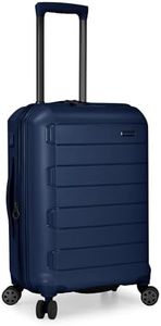 Traveler's Choice Pagosa Indestructible Hardshell Expandable Spinner Luggage, Navy, Carry-on, Pagosa Indestructible Hardshell Expandable Spinner Luggage