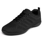 Asyusyu Cheer Shoes Women Cheerleading Shoes Meshed Sneakers for Kids Girls Athletic Competition Training-Black, 3.5 UK