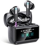 Wireless Earbuds, Bluetooth 5.4 Headphones In Ear with Multifunctional Touchscreen, 48H HiFi Stereo Bluetooth Ear buds with ANC/ENC Noise Cancelling, 5 EQ Modes, IP7 Waterproof Bluetooth Earphones