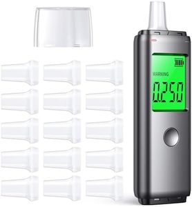 ZBK Éthylotest Automatique Double Mode, Testeur d'alcool 2 en 1 Rechargeable par USB, Portable, Précis et Rapide, pour Usage Personnel, Partageable en Toute Sécurité
