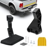 75306-01A Retractable Rear Bedstep Compatible with Ram 1500, Ram 2500/3500 (Excludes Dual Exhaust & EcoDiesel Models) 2009-2018, Pickup OEM Replacement Truck Tailgate Bumper Corner Foot Step