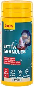 sera Betta Granules, Staple Food for Betta and Other Labyrinth Fish, Easily Digestible Staple Food Without Dyes and Preservatives, for Freshwater Aquariums, 50ml (24g)
