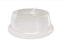 Tall Microwave Plate Cover - Splatter Guard Lid - BPA Free -12" Diameter by 4 1/2" Tall